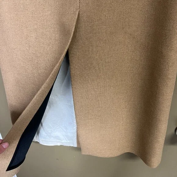 Tela Bimba Single Breasted Coat in Beige